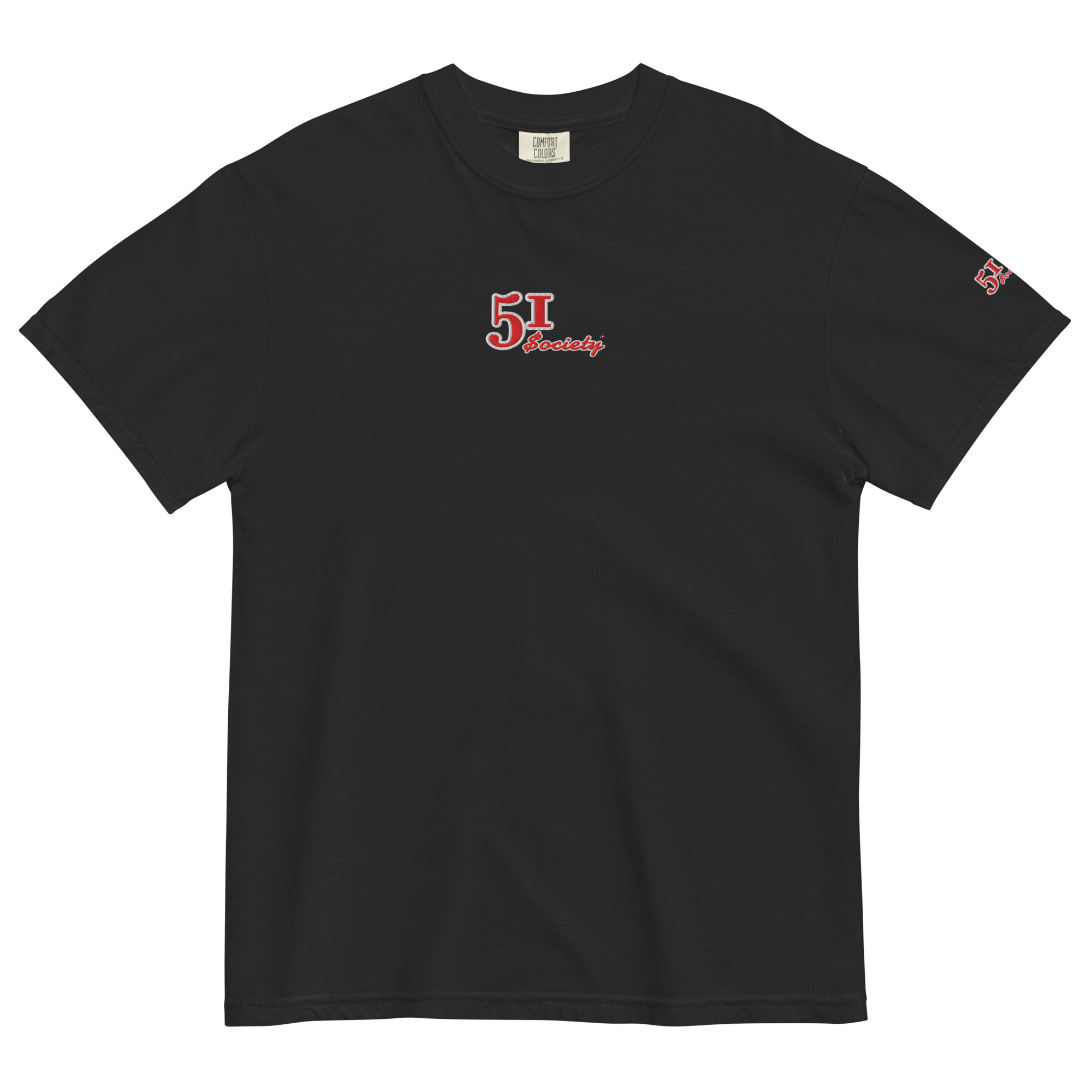 51$ociety White/ Red Unisex Heavyweight T-Shirt